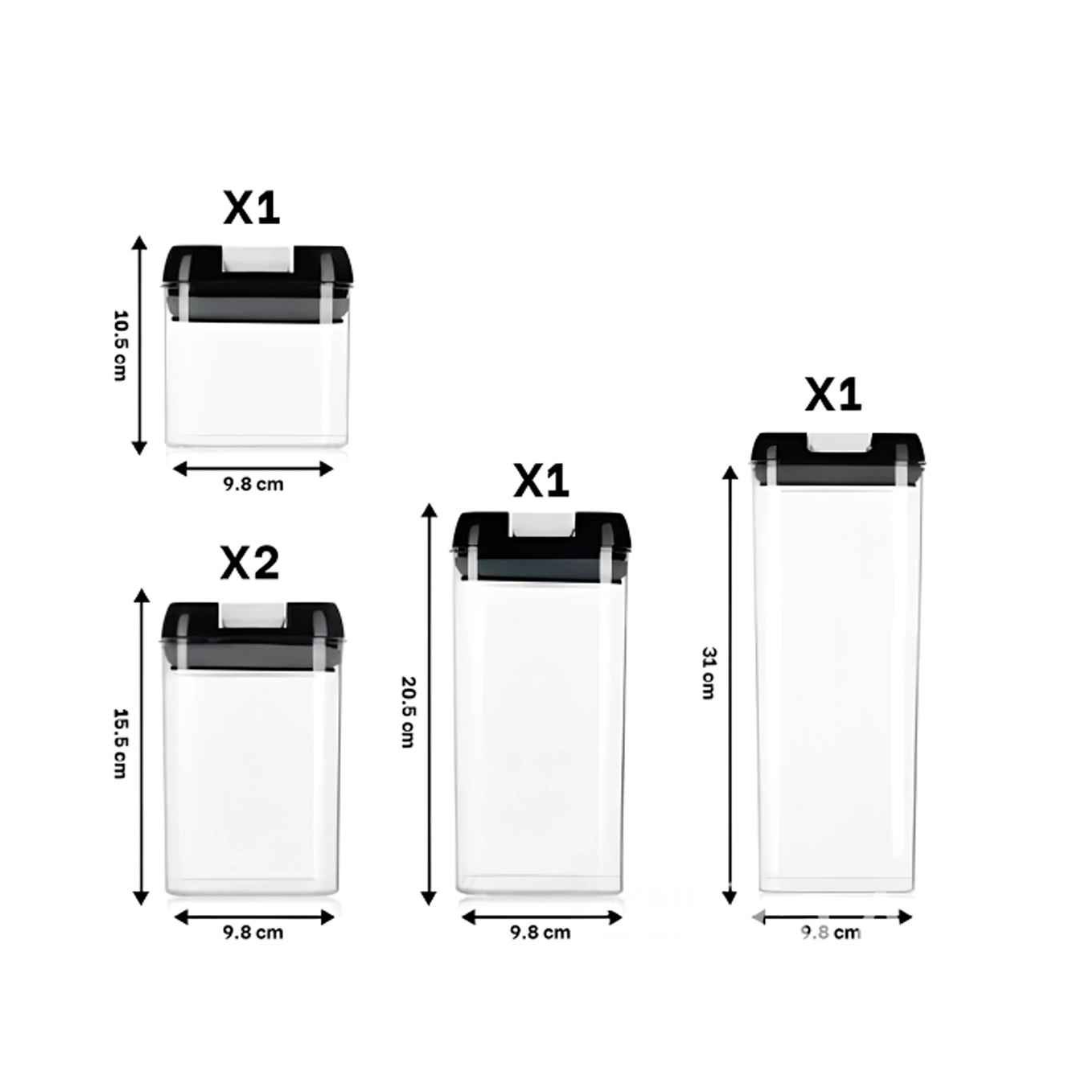 SET DE 5 FRASCOS PARA ALIMENTOS - 3