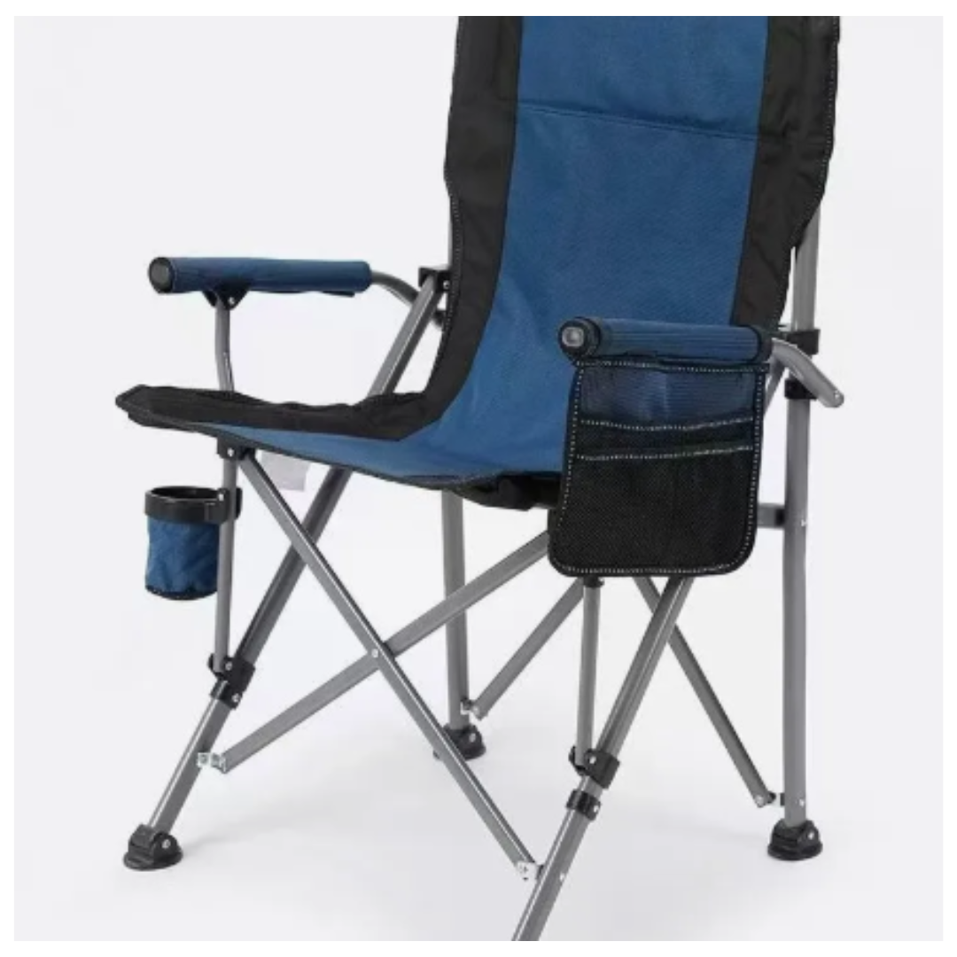 SILLA DE CAMPING PORTÁTIL PLEGABLE CON PORTAVASOS - 2
