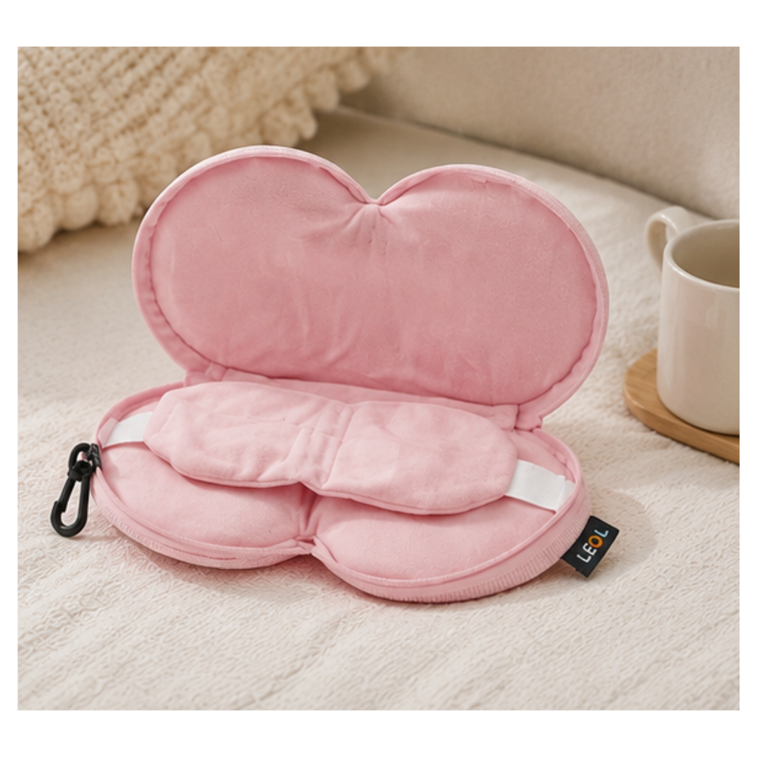KIT DE VIAJE CON ALMOHADA DE CUELLO Y ANTIFAZ PARA OJOS - 3