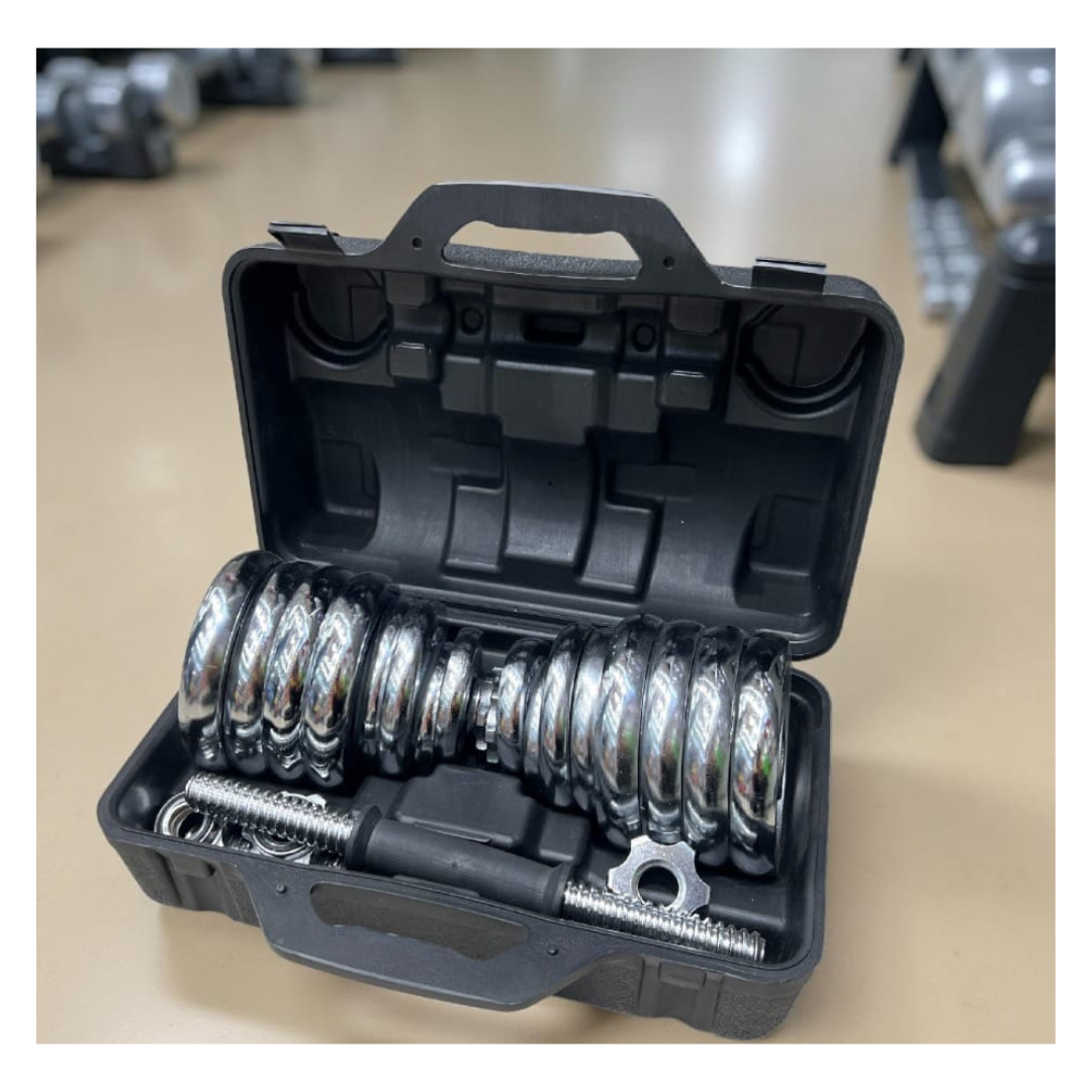 SET DE MANCUERNAS AJUSTABLES DE 30 KILOS - 1