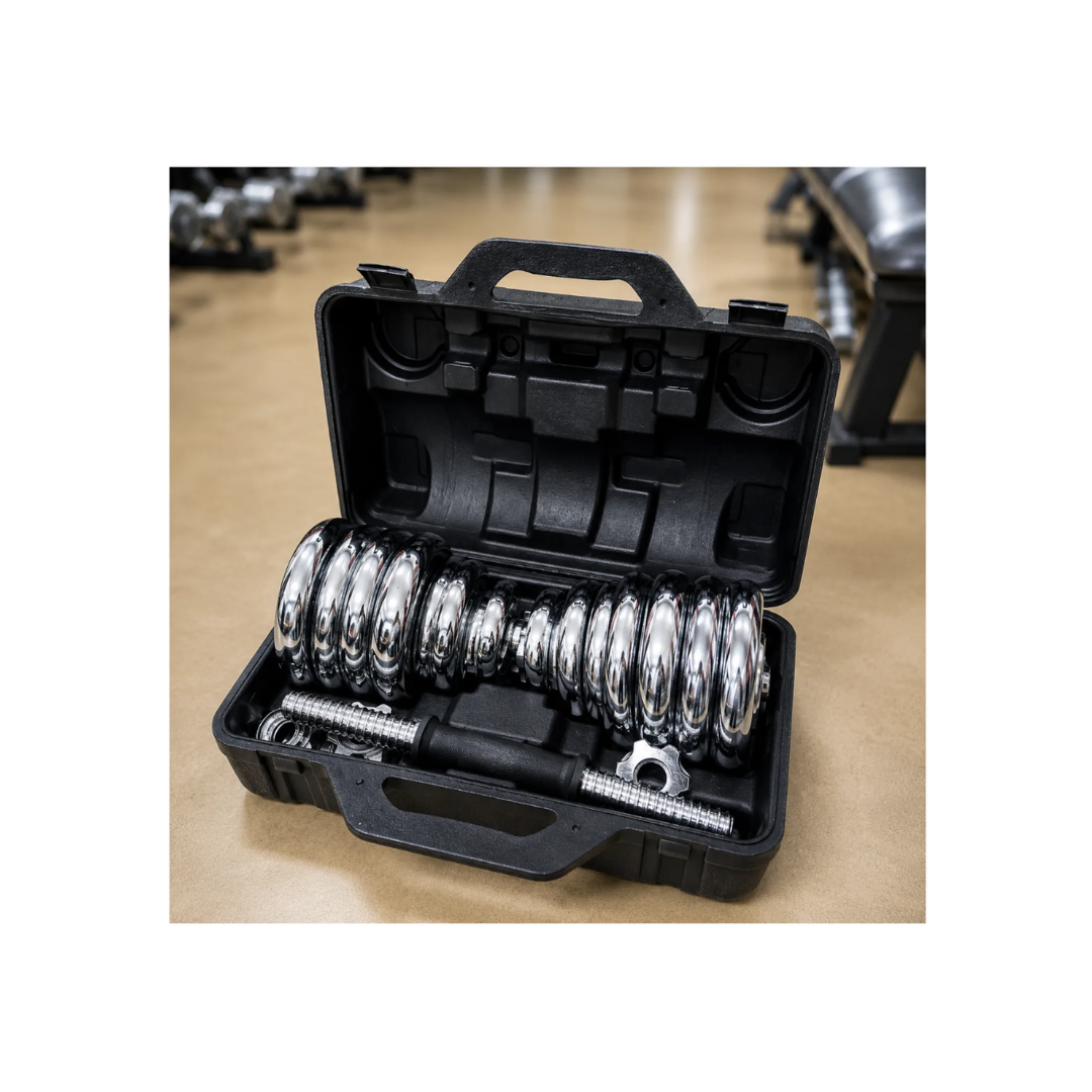 SET DE MANCUERNAS AJUSTABLES DE 30 KILOS - 3