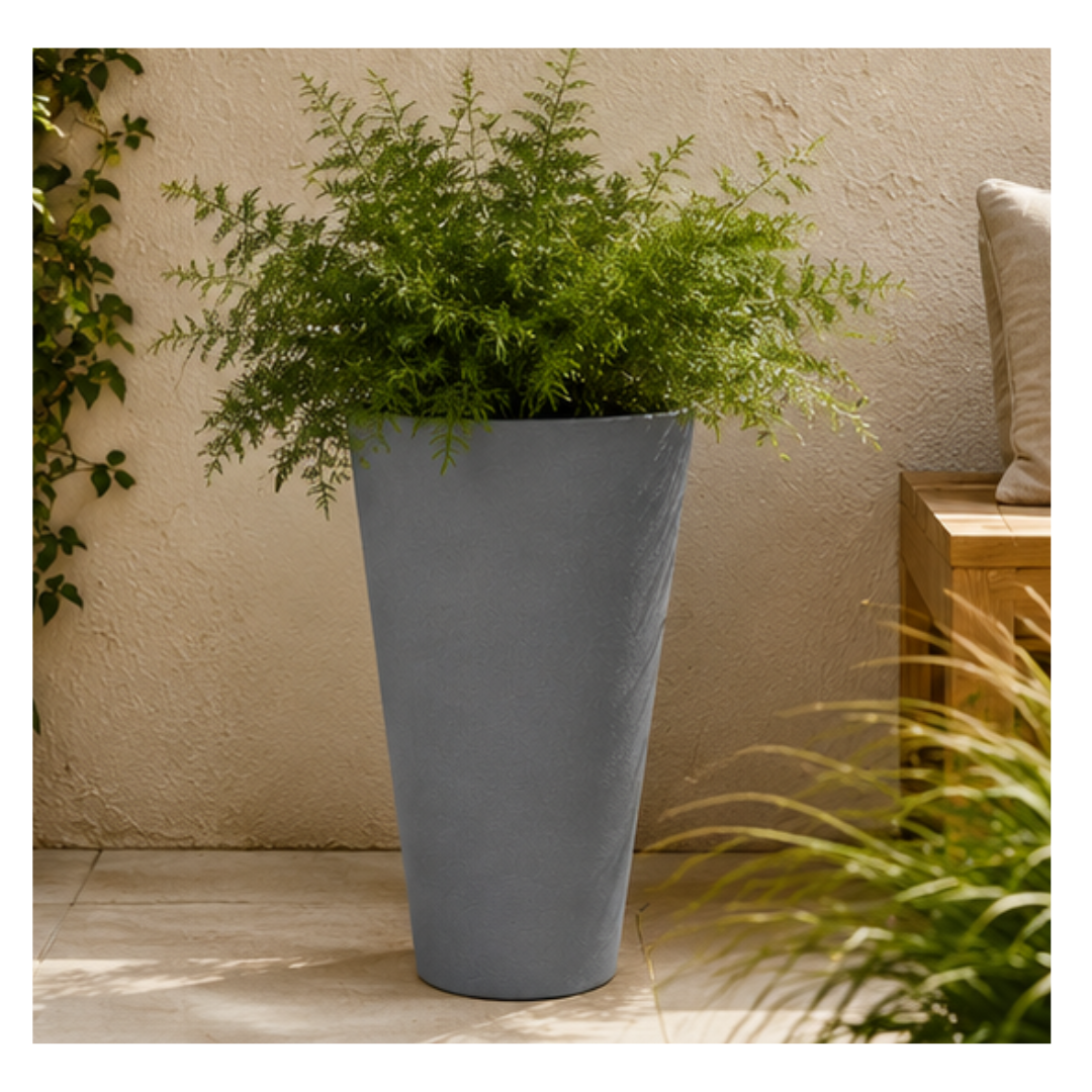 MACETERO ALTO CÓNICO PARA PLANTAS - 1