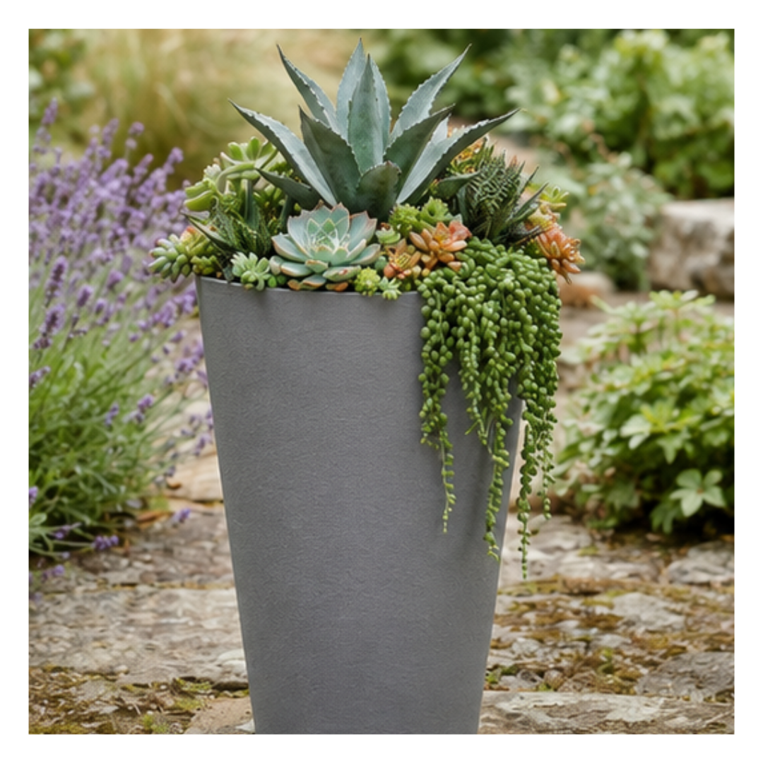 MACETERO ALTO CÓNICO PARA PLANTAS - 3
