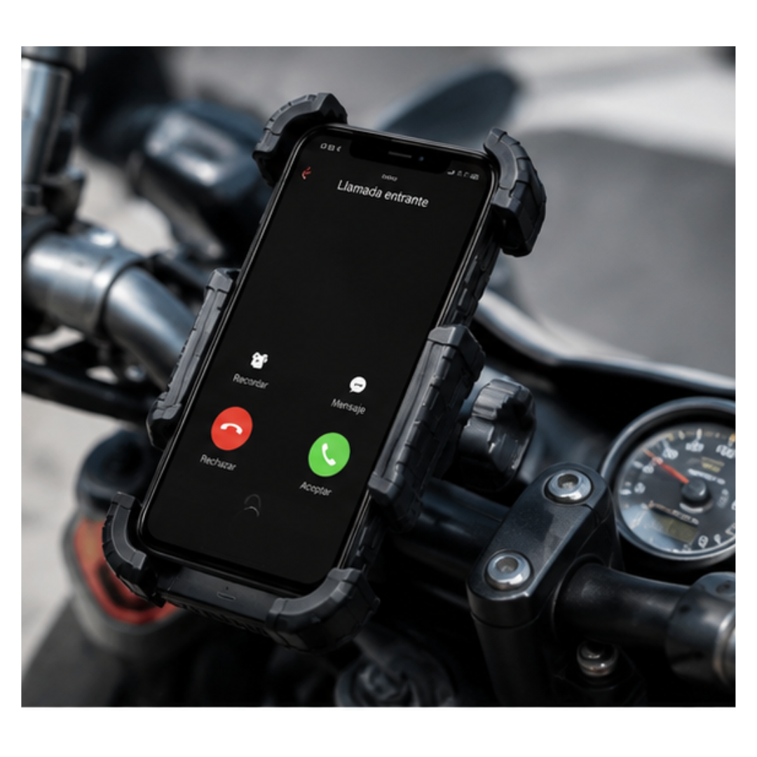 SOPORTE DE SEGURIDAD PARA CELULAR DE MOTO - 2