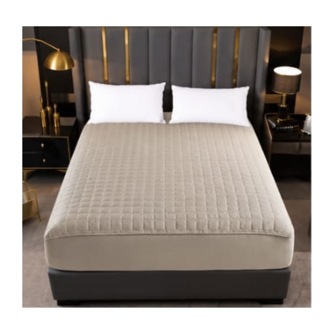 PROTECTOR DE COLCHÓN IMPERMEABLE CON CIERRE GOLDSUN 2 PLAZAS - 1