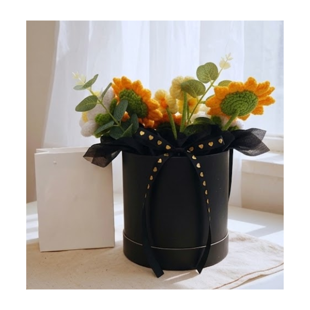 SET DE GIRASOLES TEJIDOS - 2