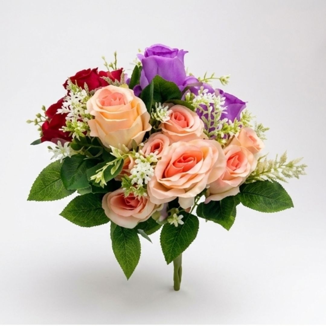 RAMO DE ROSAS ARTIFICIALES PREMIUM - 1