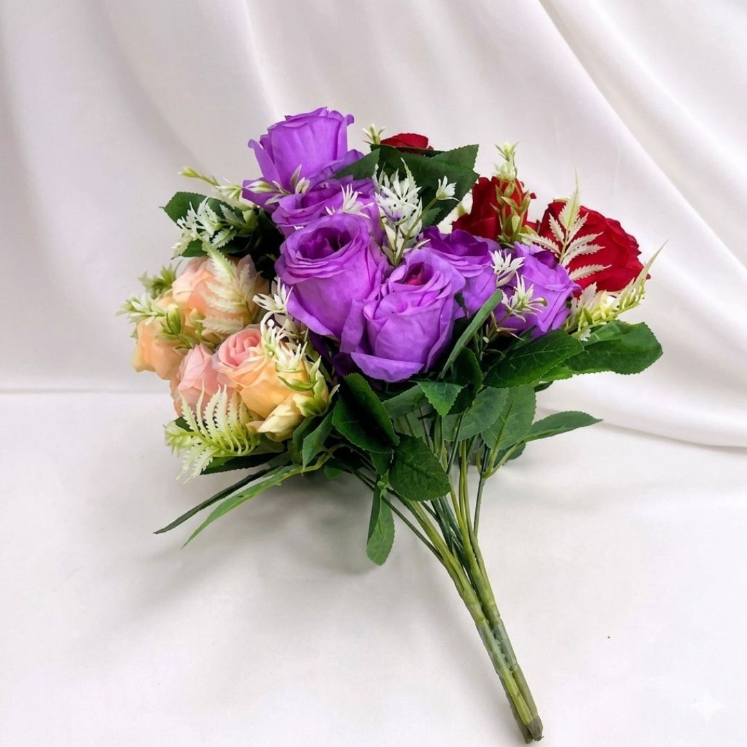 RAMO DE ROSAS ARTIFICIALES PREMIUM - 2