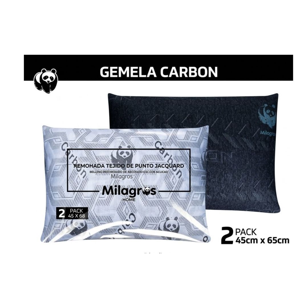 ALMOHADA ULTRA CONFORT  GEMELA CARBÓN - 1