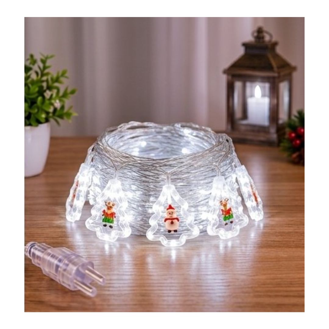 LUCES DE NAVIDAD LED CASCADA ARO NAVIDEÑO 3 M - 2