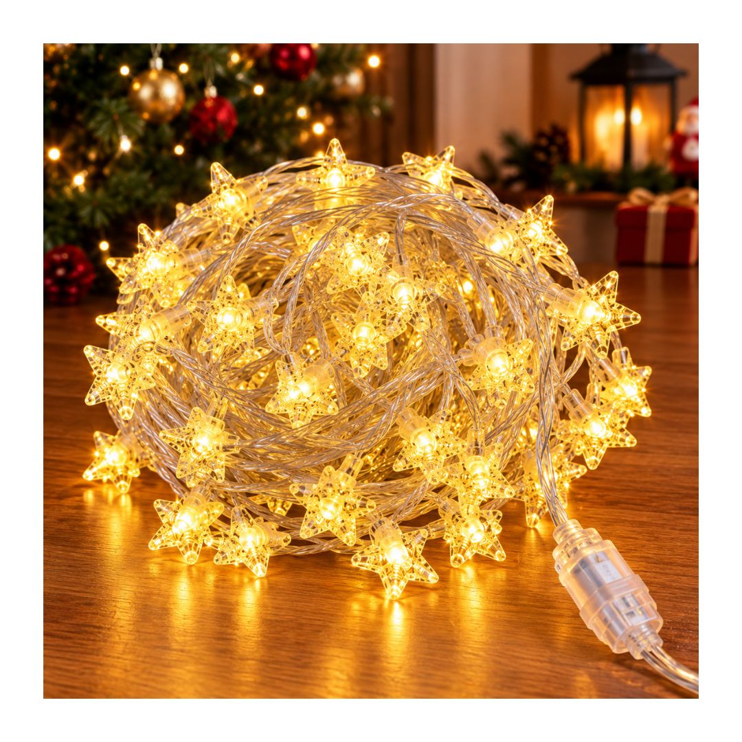 LUCES DE NAVIDAD LED EN FORMA DE ESTRELLA 9 M - 1