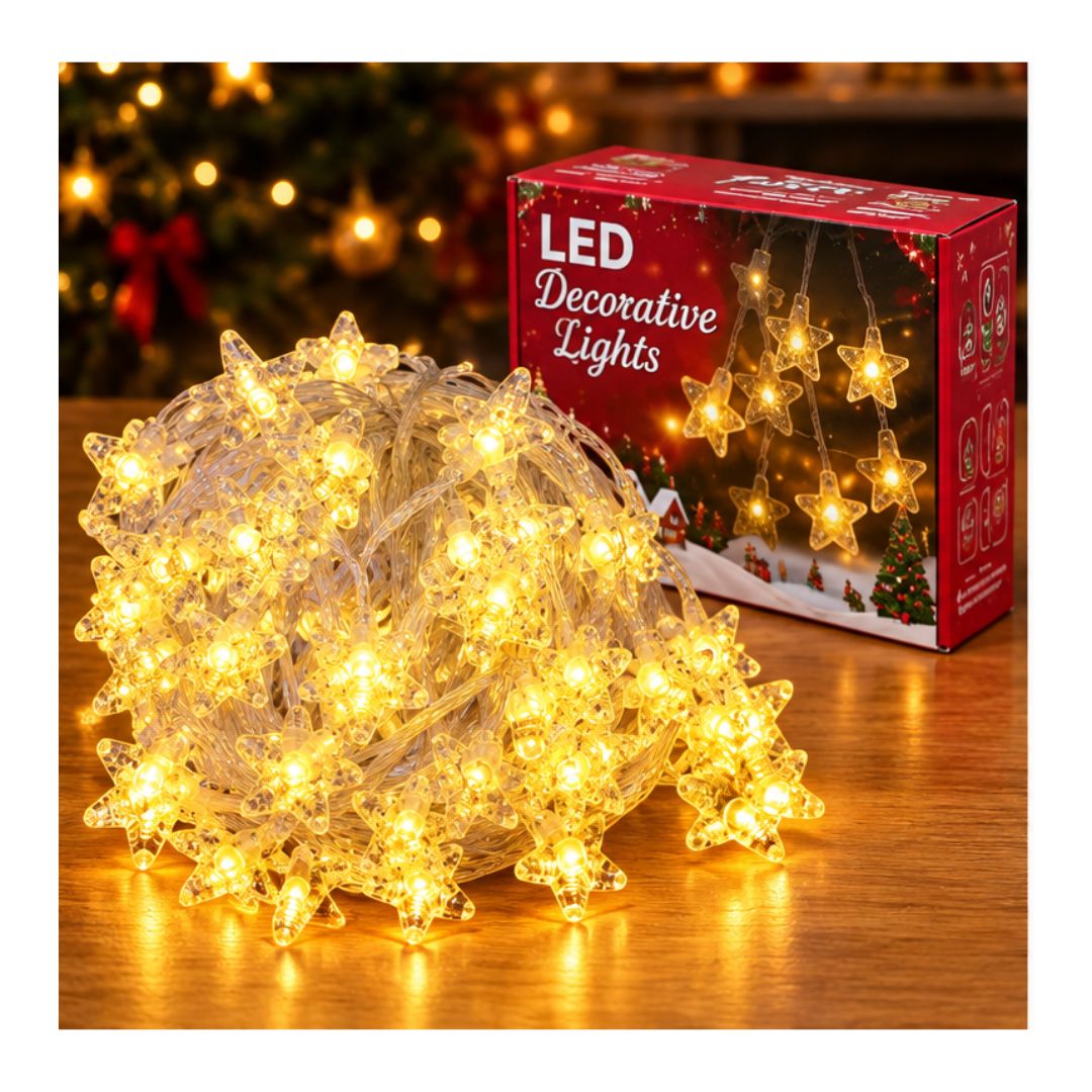 LUCES DE NAVIDAD LED EN FORMA DE ESTRELLA 9 M - 2