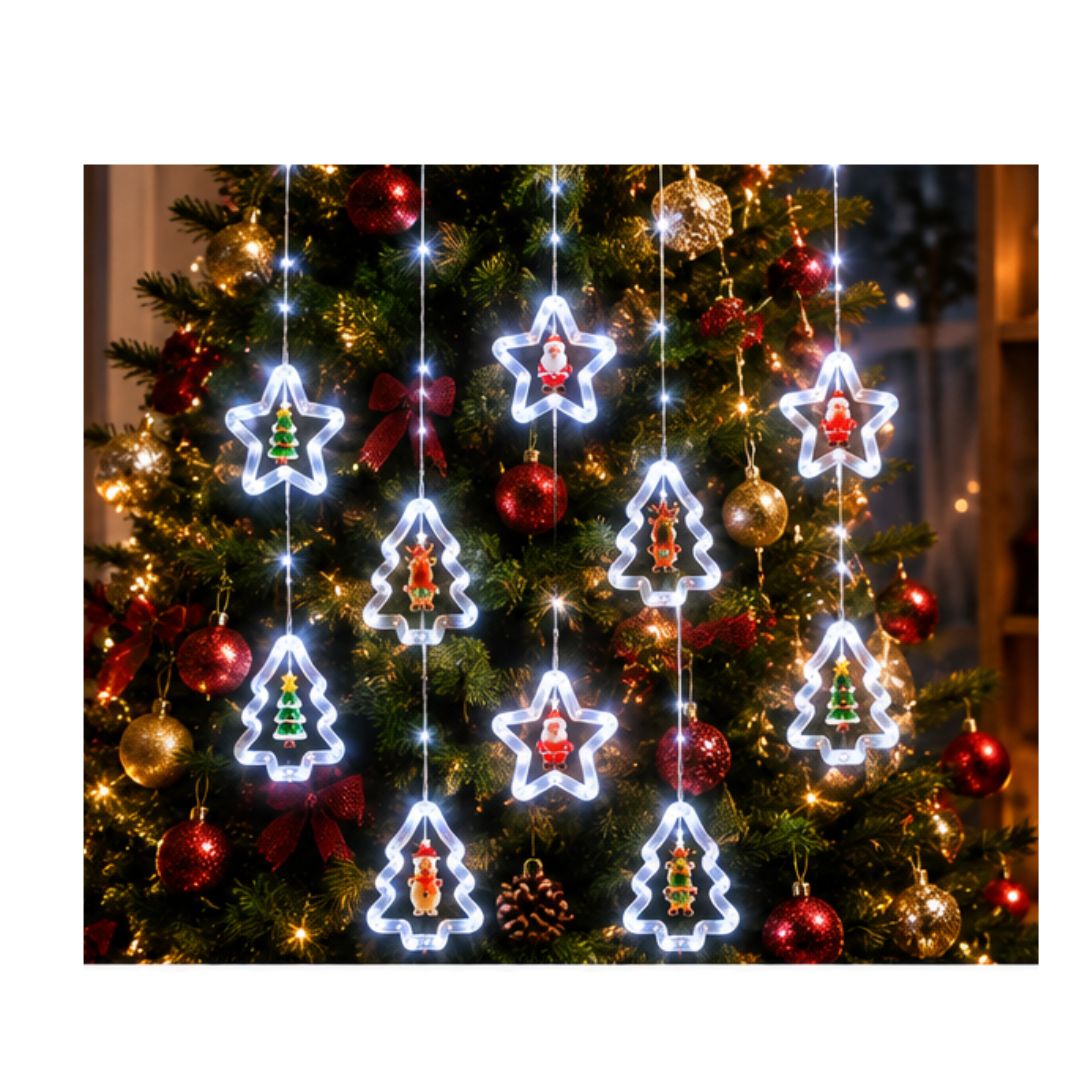 LUCES CASCADA NAVIDEÑAS LED 3 M - 2