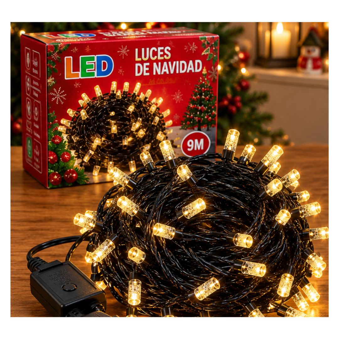 LUCES DE NAVIDAD LED LINEAL 9 M - 1