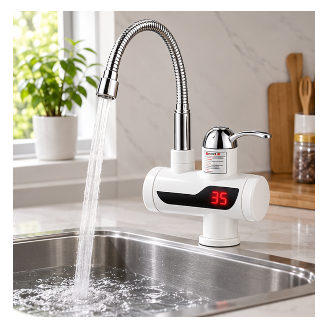 GRIFO CALENTADOR DE AGUA CON CAÑO FLEXIBLE - 1