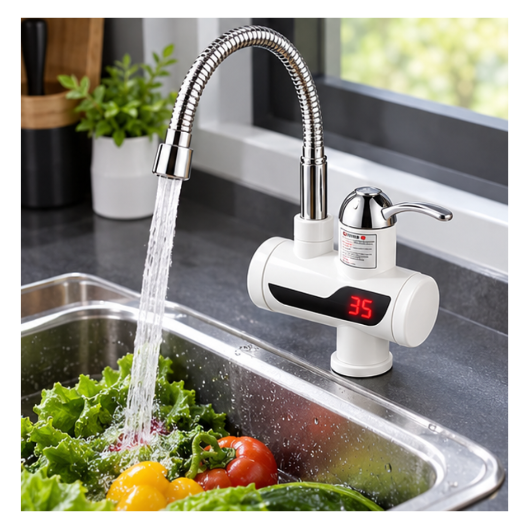 GRIFO CALENTADOR DE AGUA CON CAÑO FLEXIBLE - 2