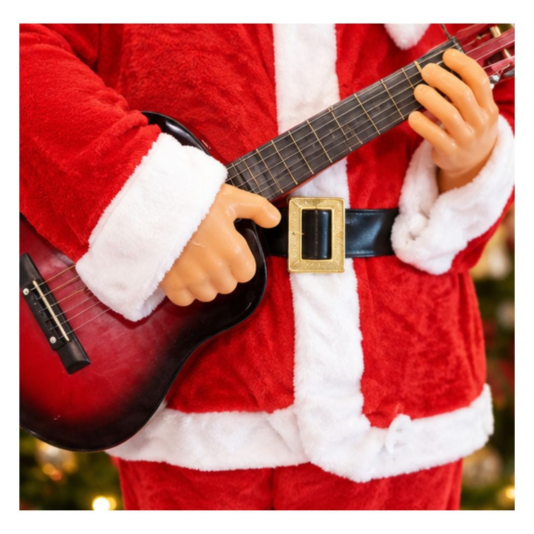 PAPÁ NOEL MÚSICO ANIMADO CON GUITARRA - 3