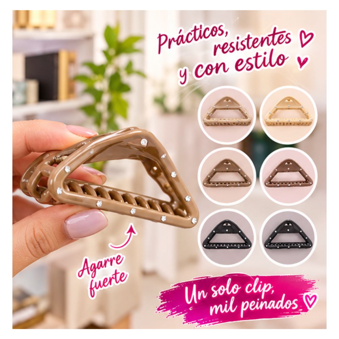 PACK DE 6 DE GANCHO TRIANGULAR PARA CABELLO - 1