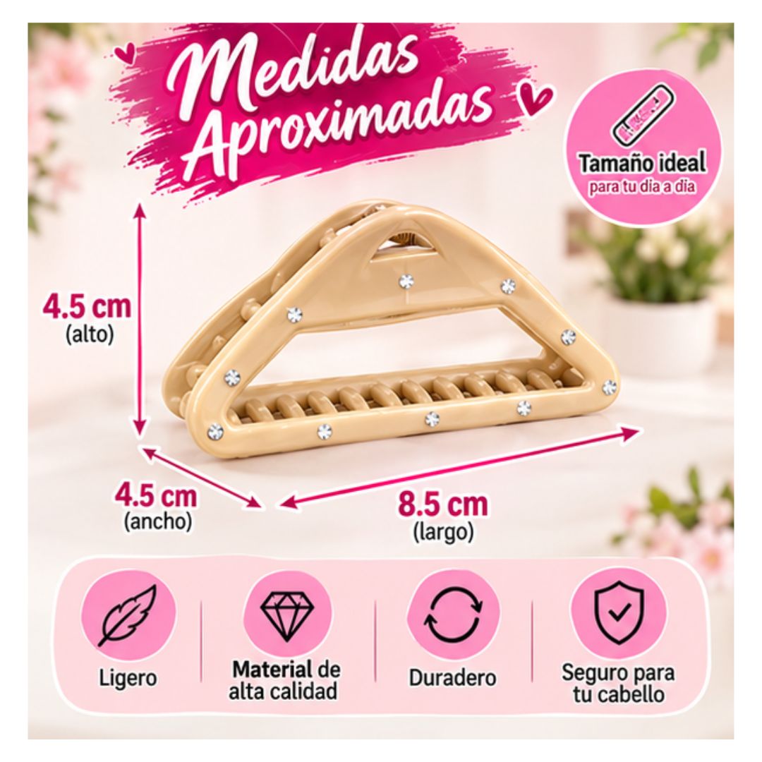 PACK DE 12 DE GANCHO TRIANGULAR PARA CABELLO - 2