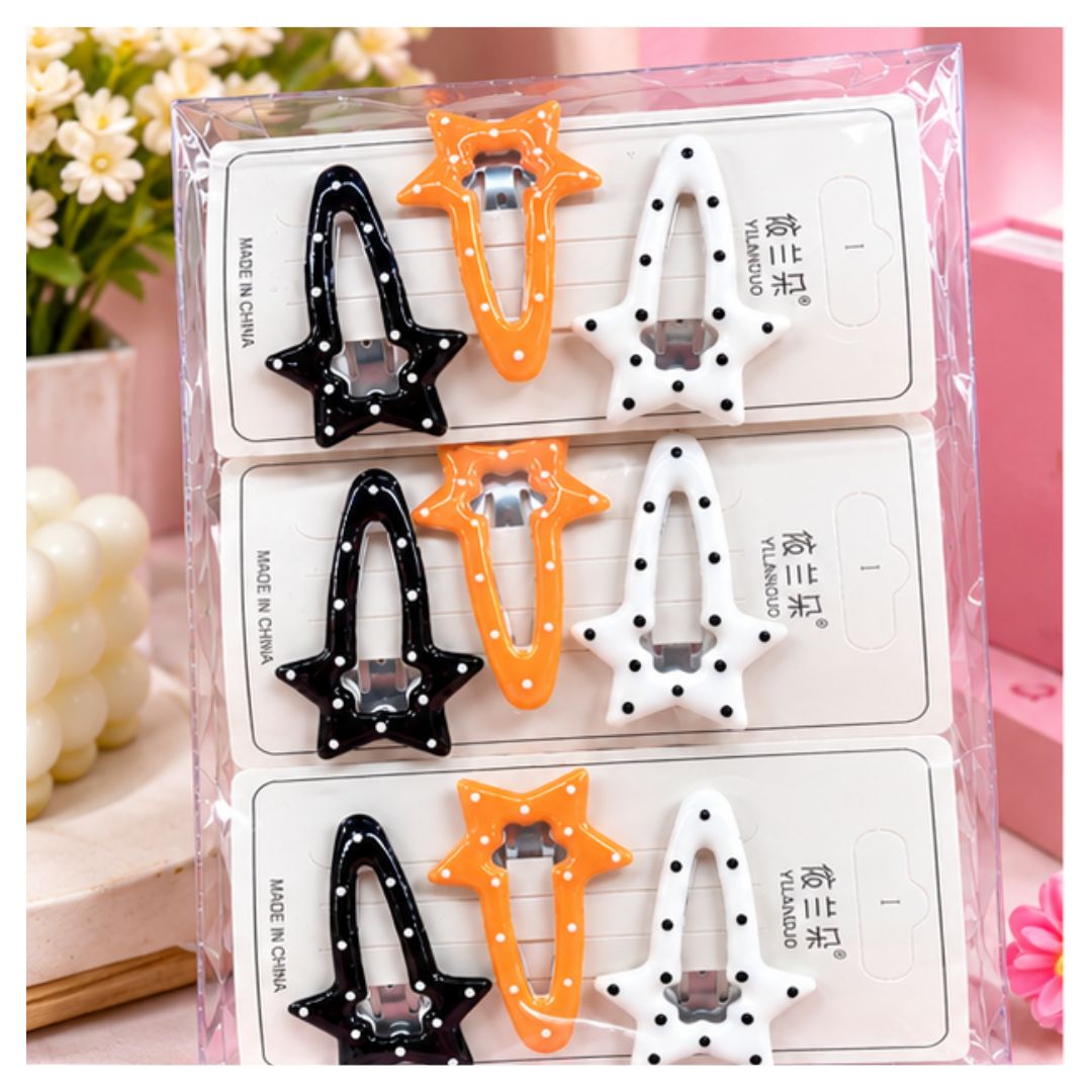 PACK DE 6 DE GANCHOS PARA EL CABELLO EN FORMA DE ESTRELLA - 1