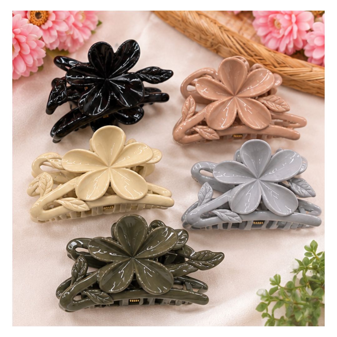 GANCHOS PARA EL CABELLO CON DISEÑO DE FLOR - 3