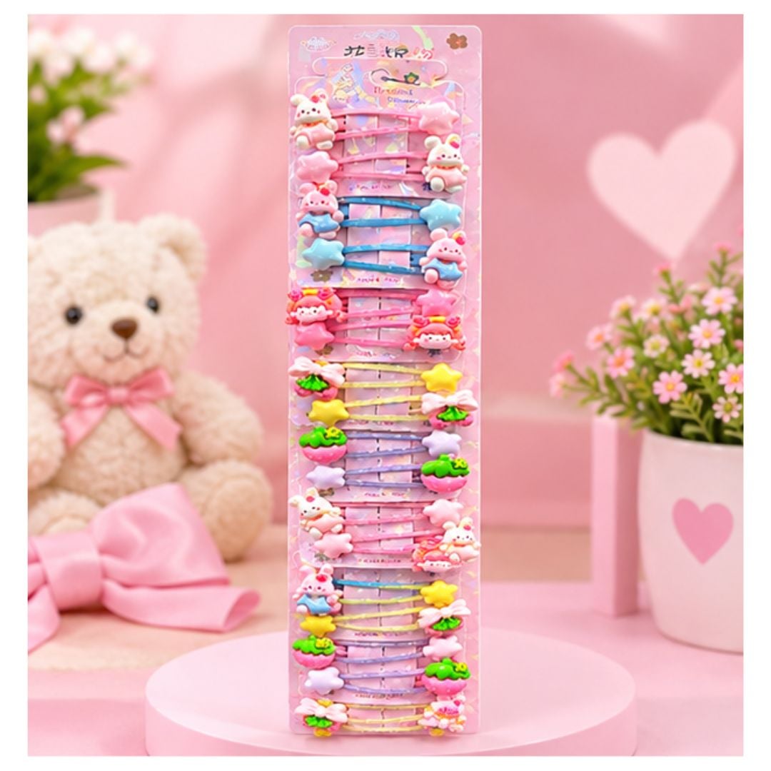 PACK DE 12 DE SET DE GANCHITOS PARA NIÑA - 1