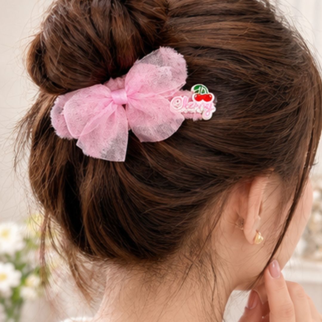 GANCHO PARA EL CABELLO CON LAZO DECORATIVO - 2