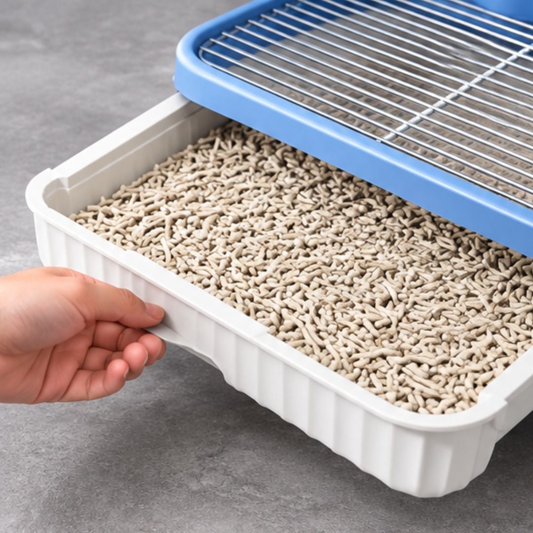 ARENA SANITARIA PARA GATOS CON BANDEJA EXTRAÍBLE - 1