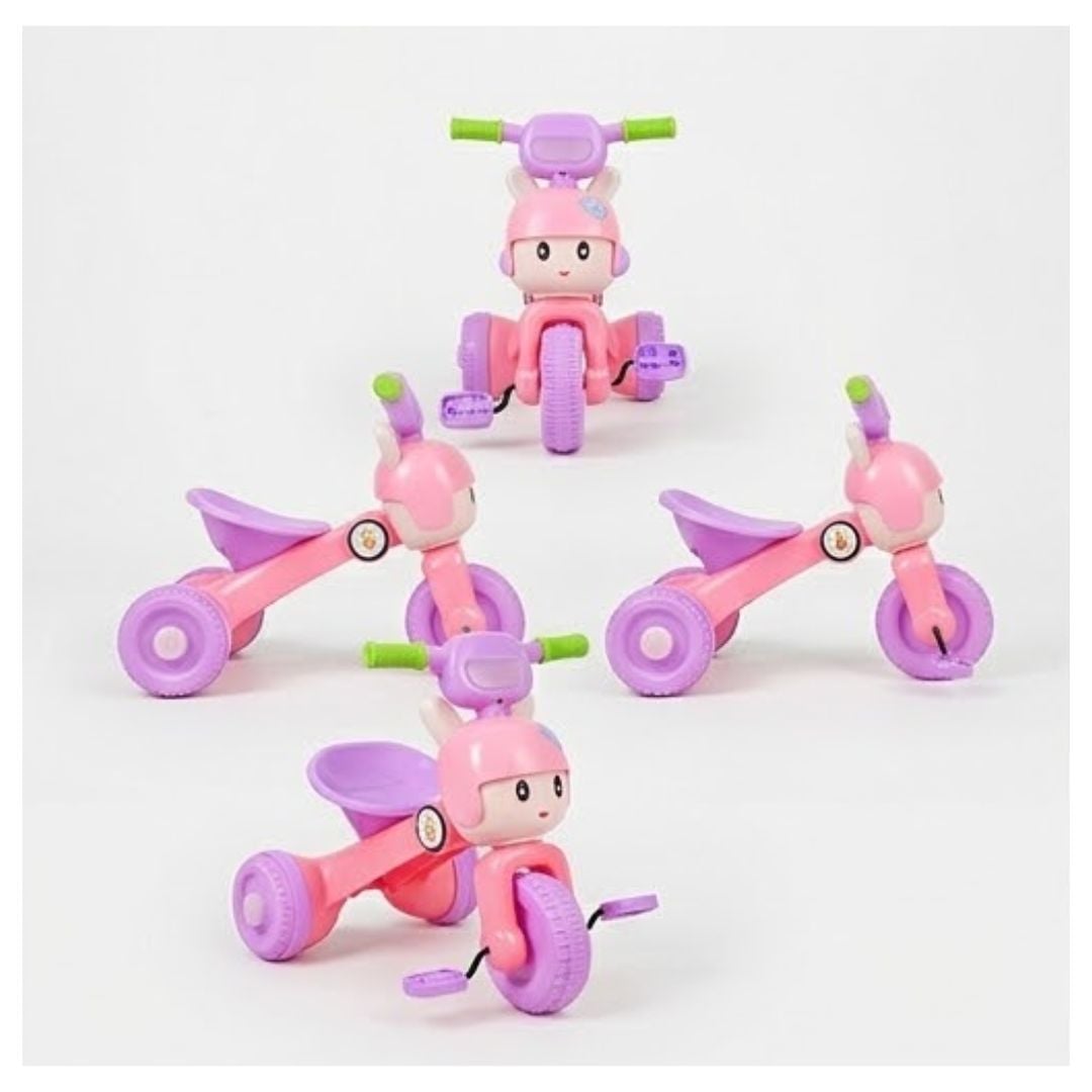 TRICICLO INFANTIL DE PLÁSTICO CON DISEÑO ANIMADO - 1