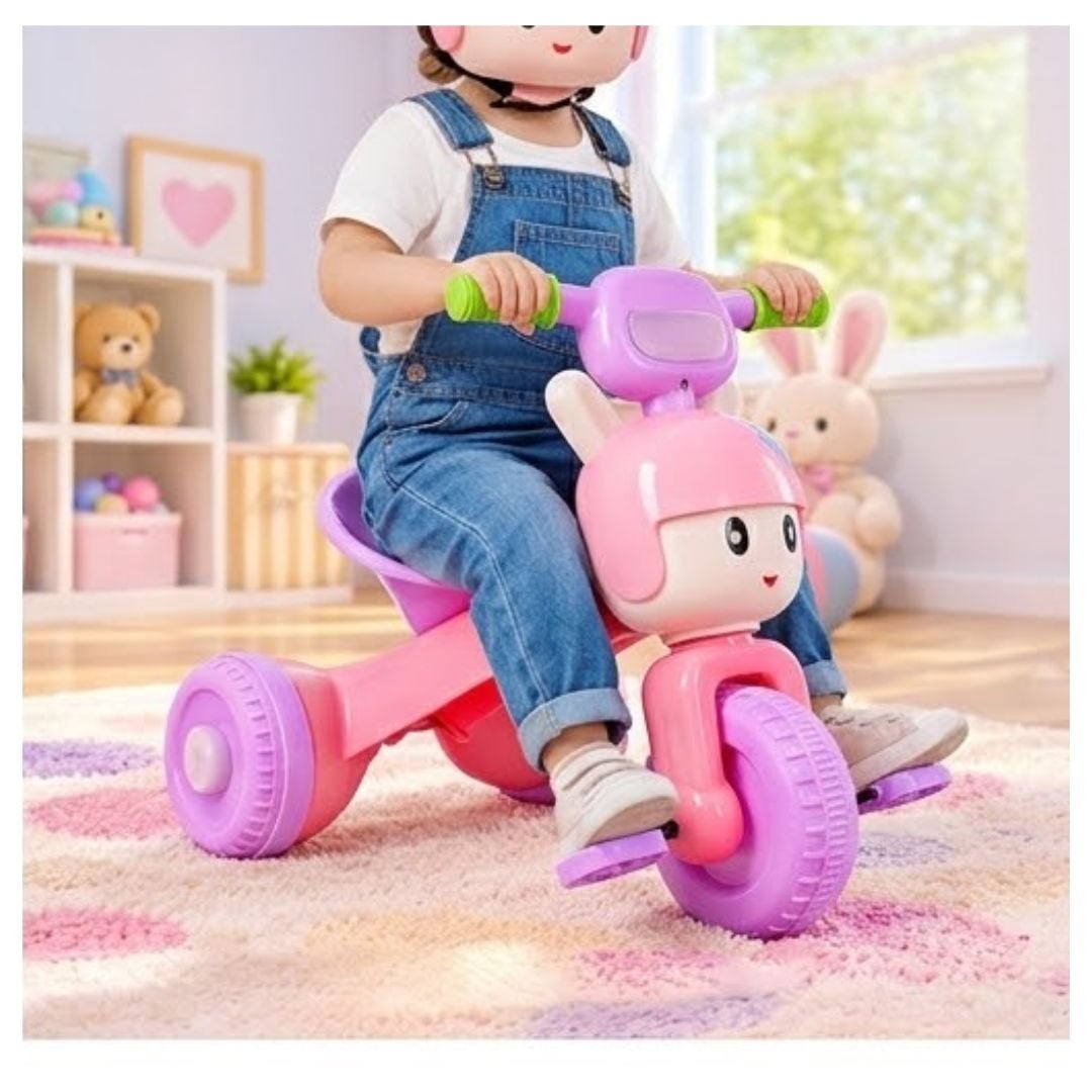 TRICICLO INFANTIL DE PLÁSTICO CON DISEÑO ANIMADO - 3