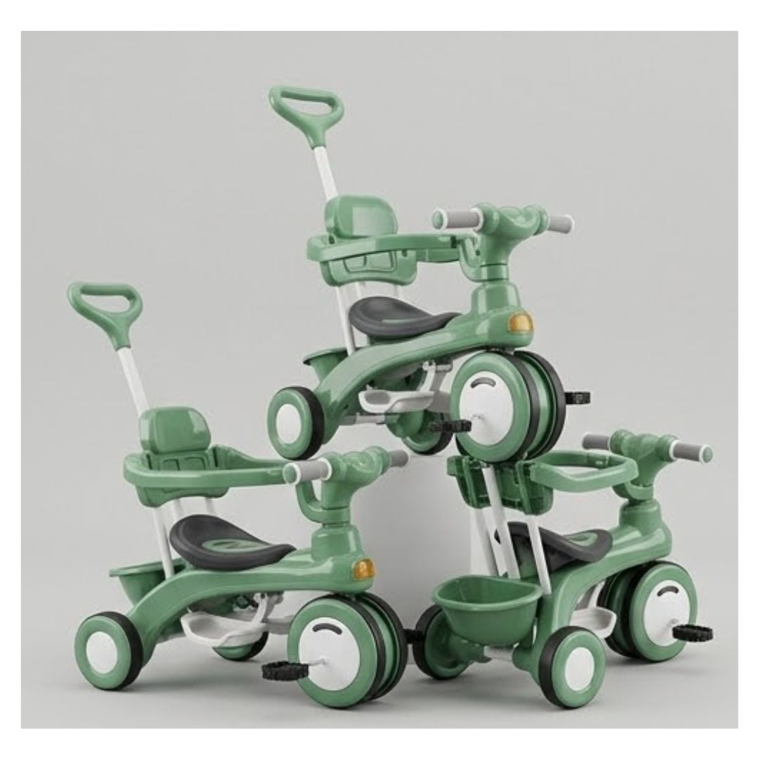 TRICICLO INFANTIL CON MANIJA DE EMPUJE GUIADORA - 1
