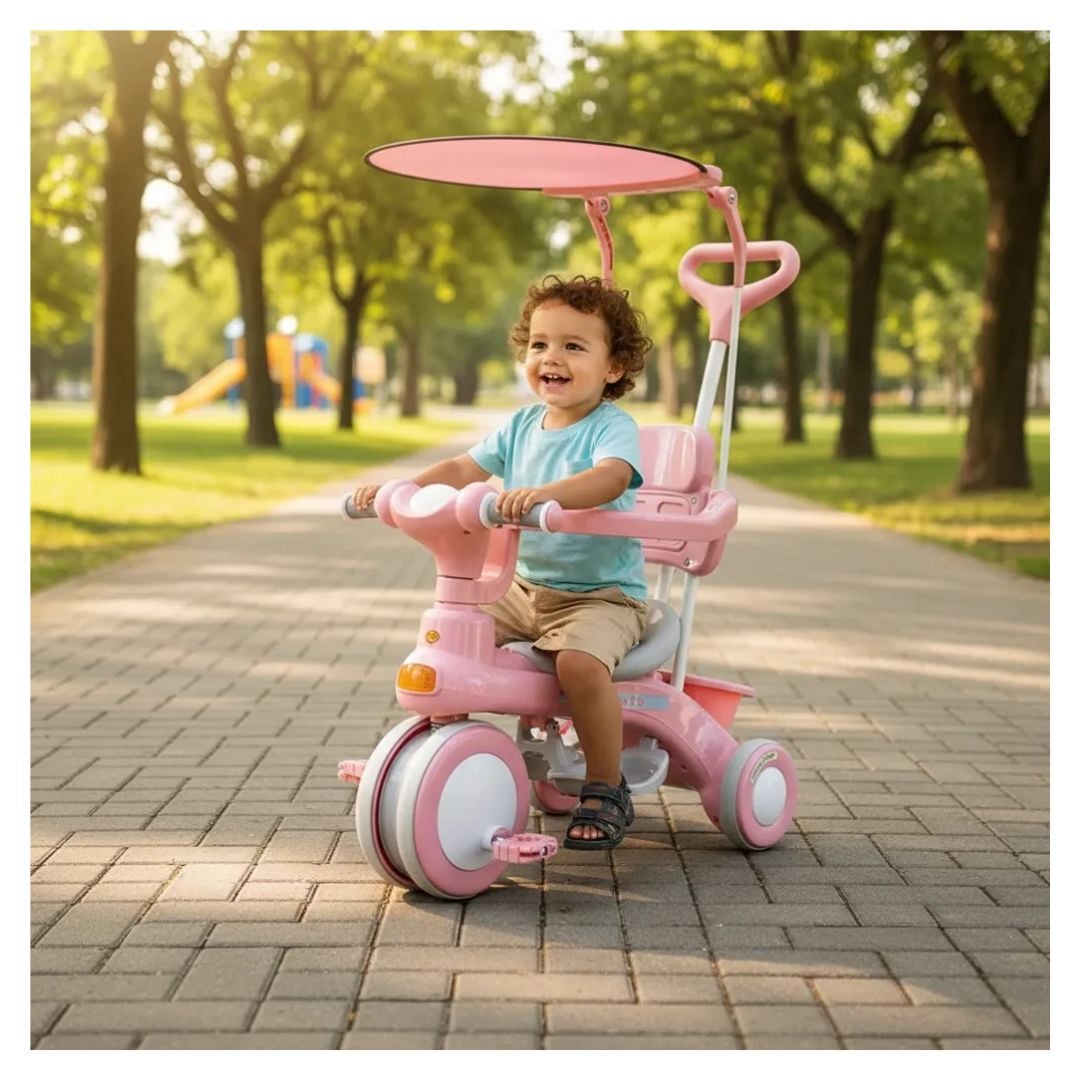 TRICICLO INFANTIL CON GUIADOR Y SOMBRILLA - 2
