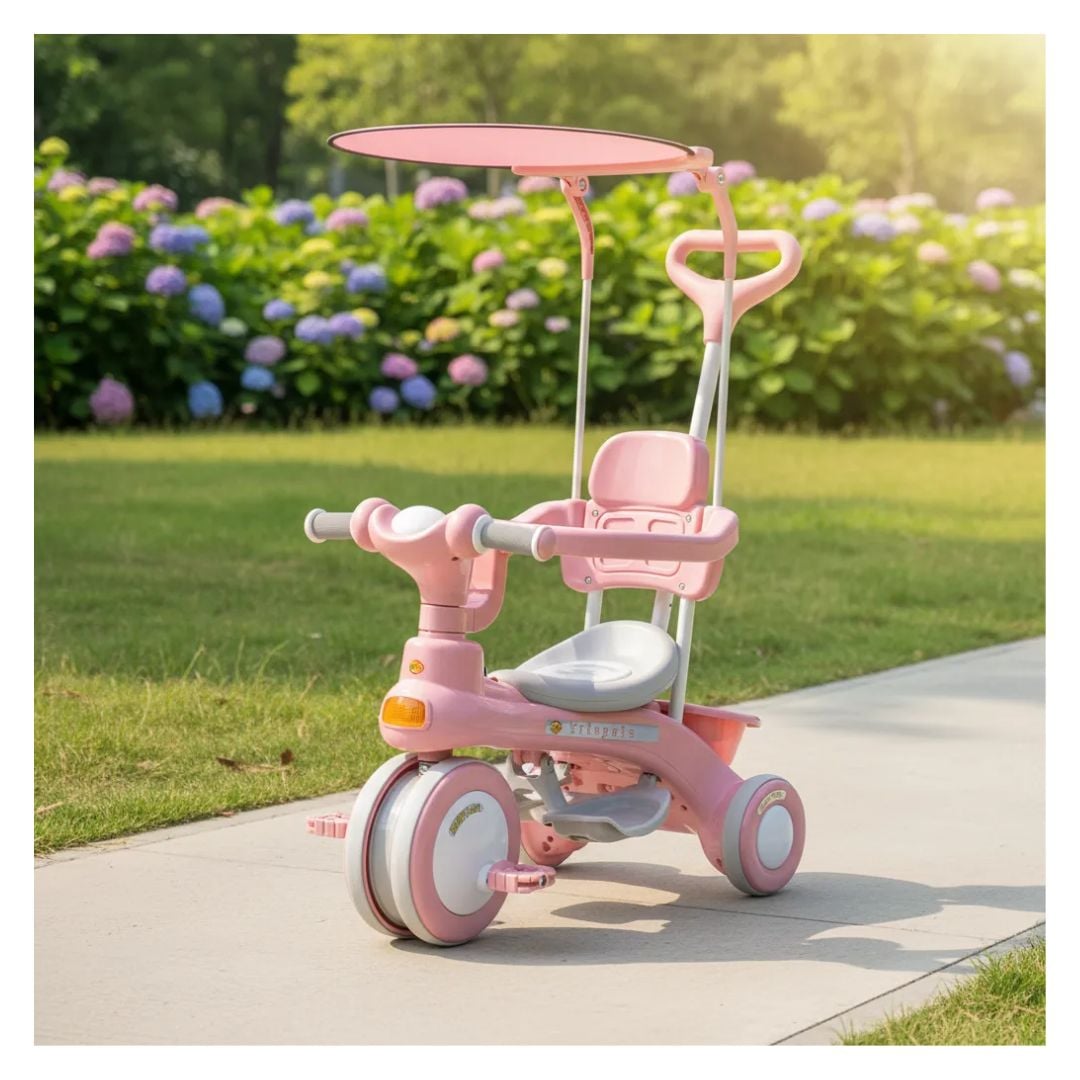 TRICICLO INFANTIL CON GUIADOR Y SOMBRILLA - 3