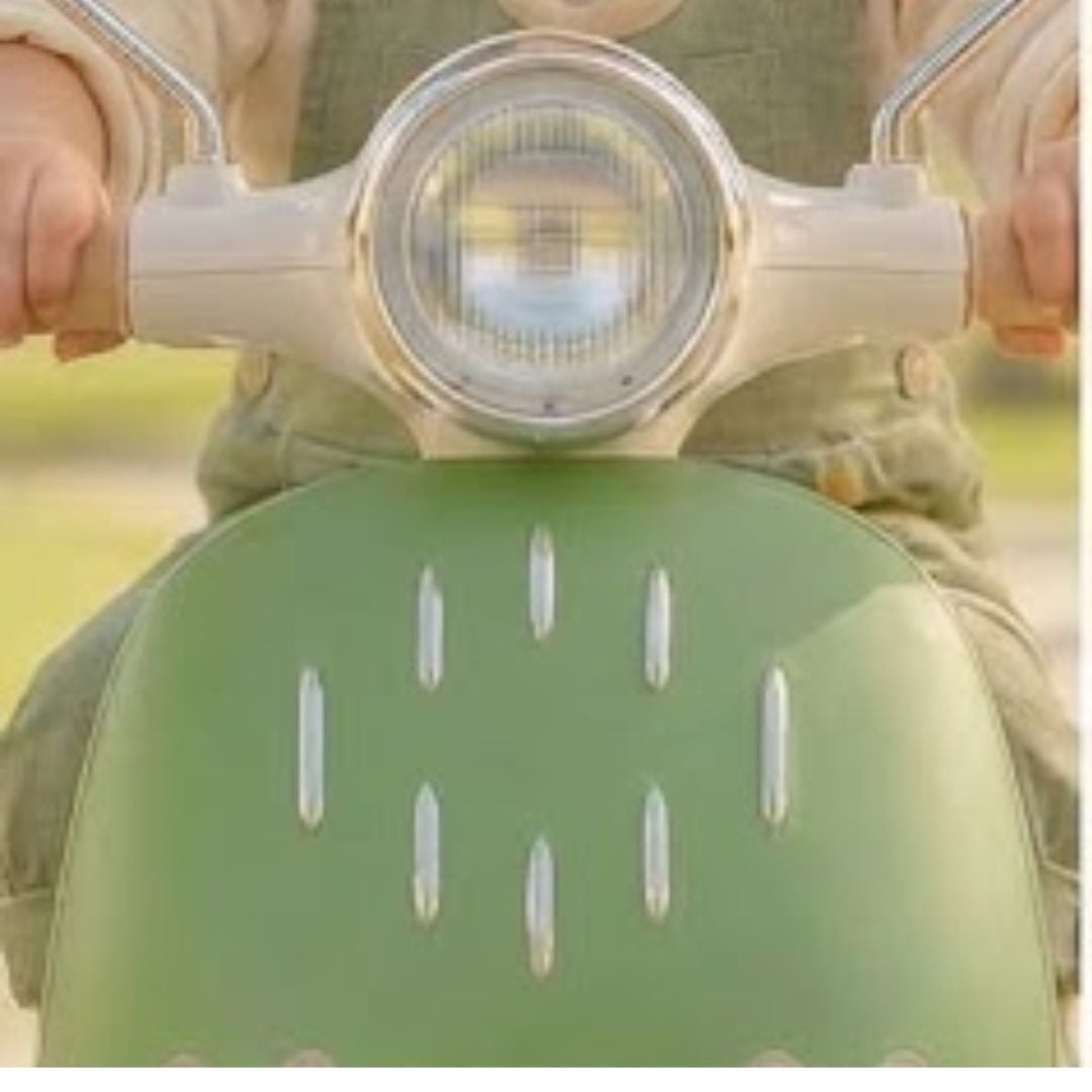 MOTO ELÉCTRICA INFANTIL RETRO VERDE - 1