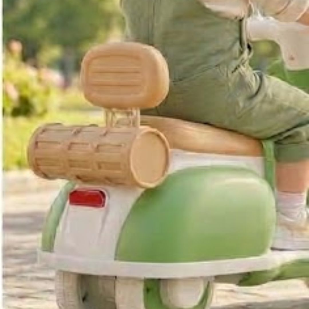 MOTO ELÉCTRICA INFANTIL RETRO VERDE - 2