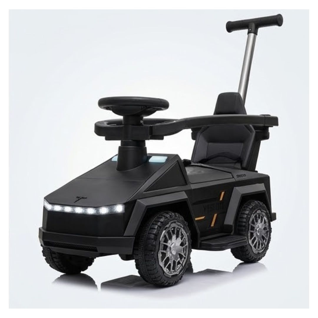 CARRO ELÉCTRICO PARA NIÑOS CON BARRA DE EMPUJE - 2