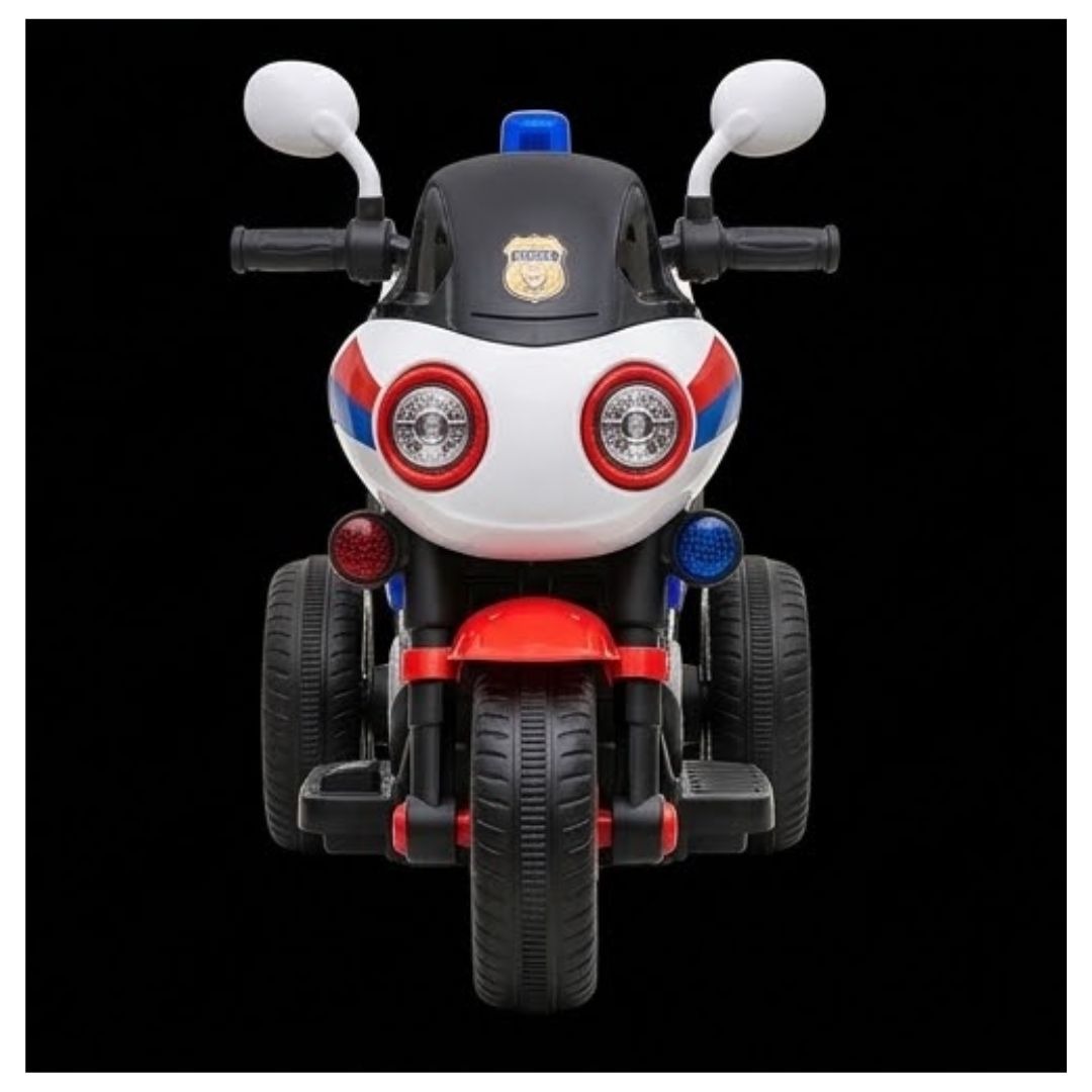 MOTO ELÉCTRICA POLICIAL DE 3 RUEDAS PARA NIÑOS - 3