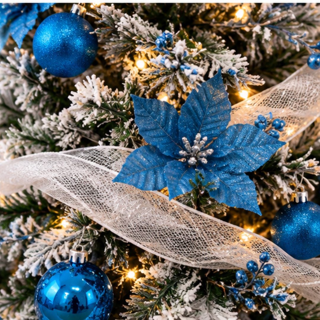 ÁRBOL DE NAVIDAD PLEGABLE AZUL - 2