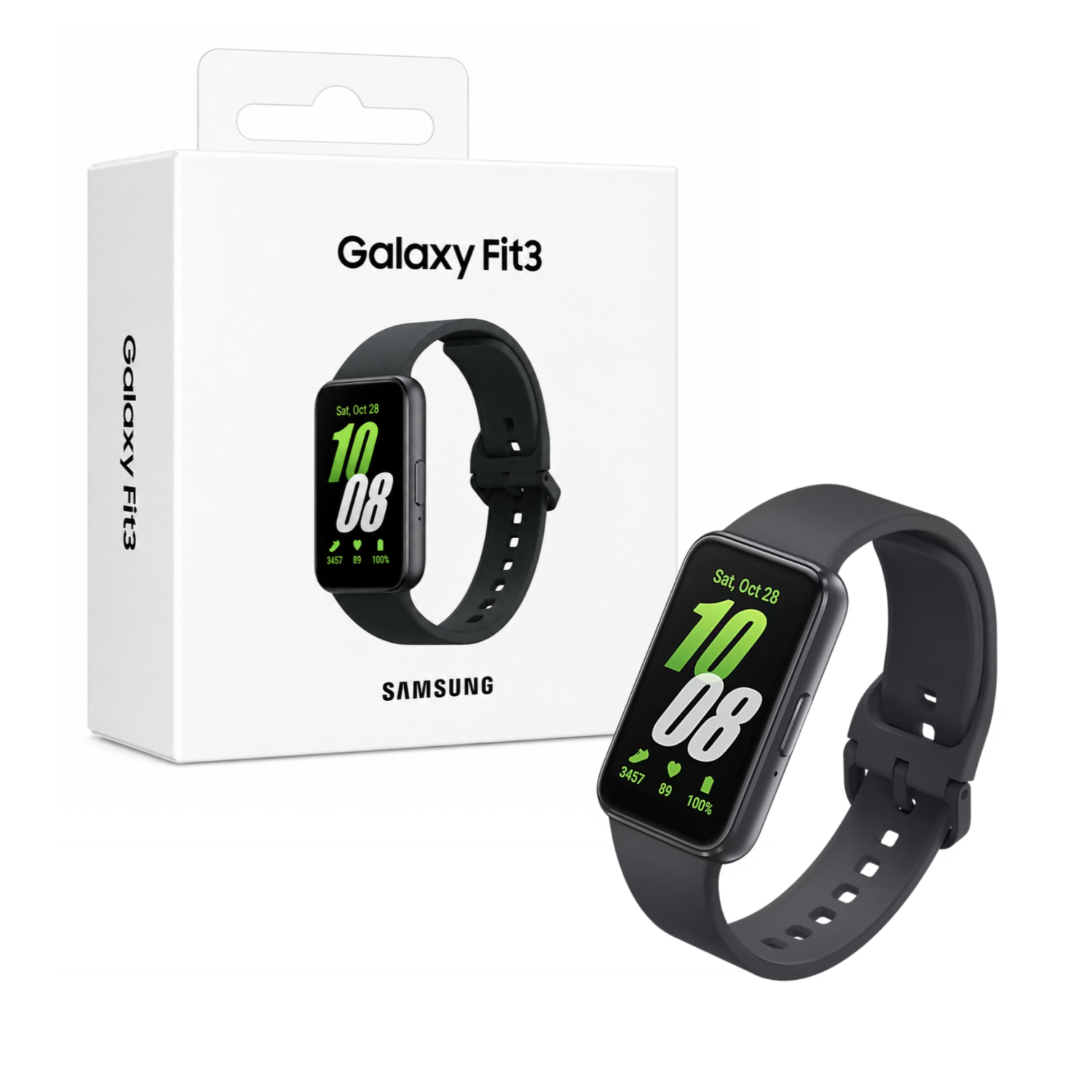 SMARTWATCH SAMSUNG GALAXY FIT3 AMOLED 1.6 BLUETOOTH NEGRO - 1