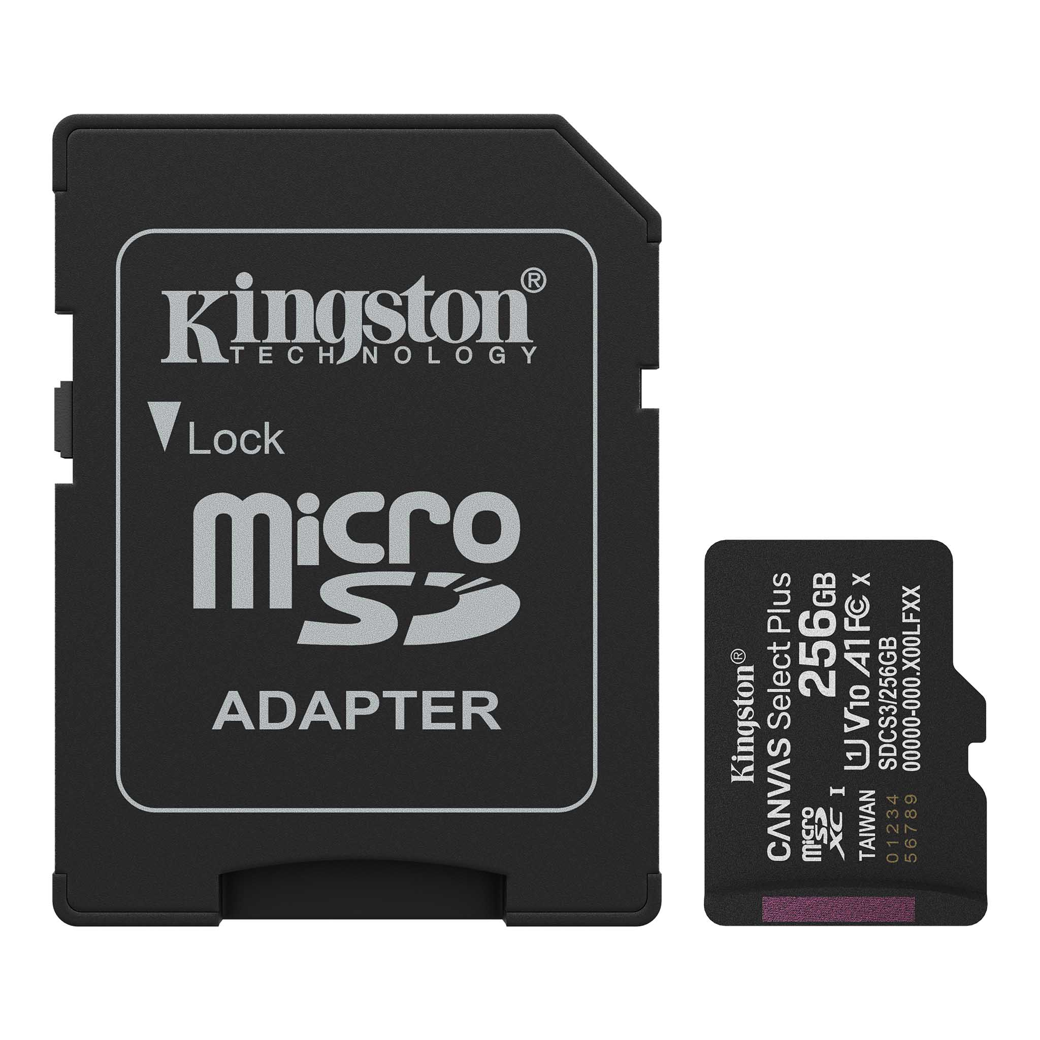 MEMORIA MICRO SD KINGSTON 256GB CLASE 10 - 2