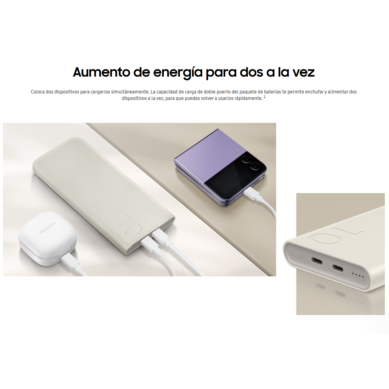 POWER BANK SAMSUNG 10000MAH CARGA RÁPIDA USB-C - 2