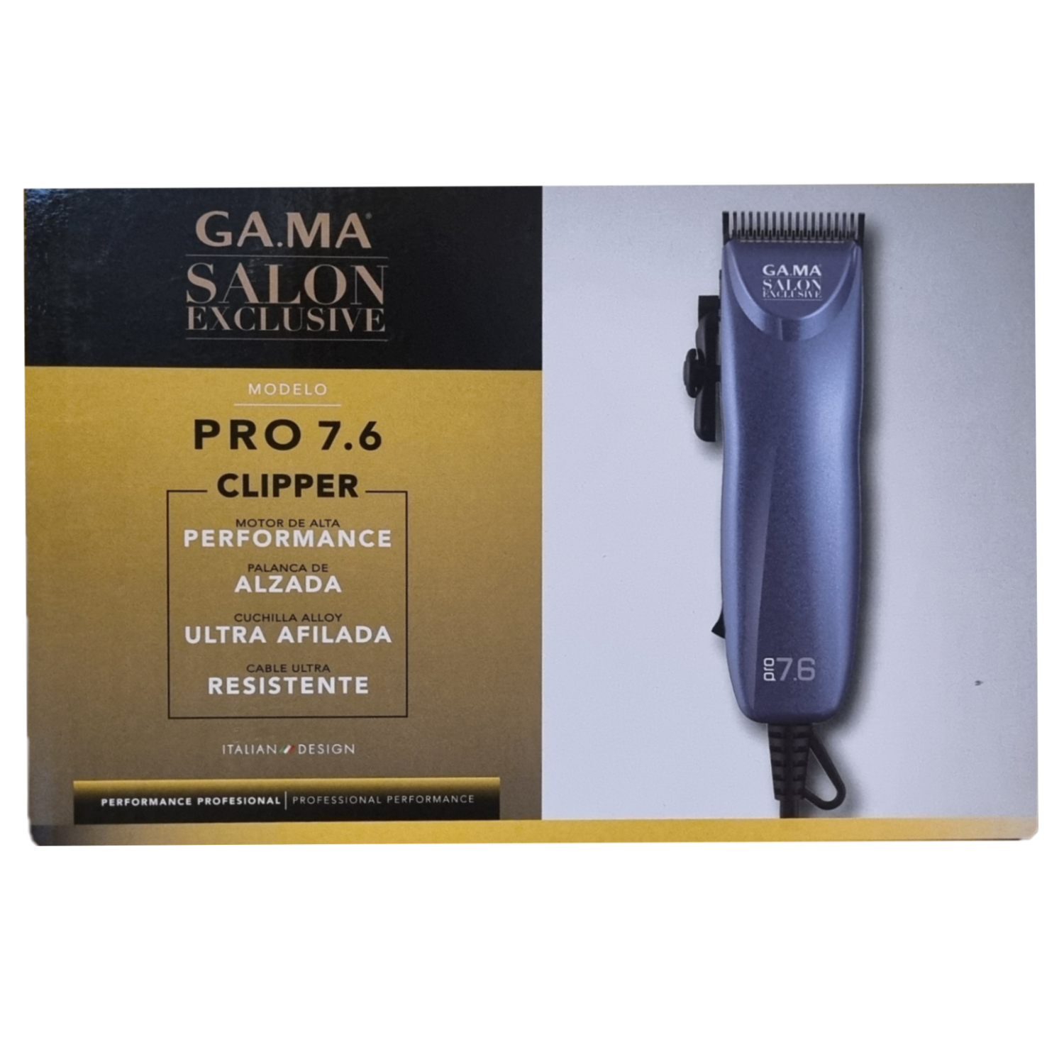 CORTADORA DE CABELLO PROFESIONAL GAMA PRO 7.6 PARA SALONES - 2