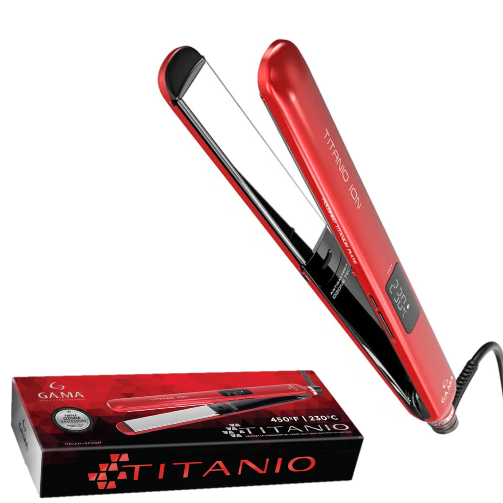 PLANCHA DE CABELLO PROFESIONAL GAMA TITANIO DIGITAL 4D - 1