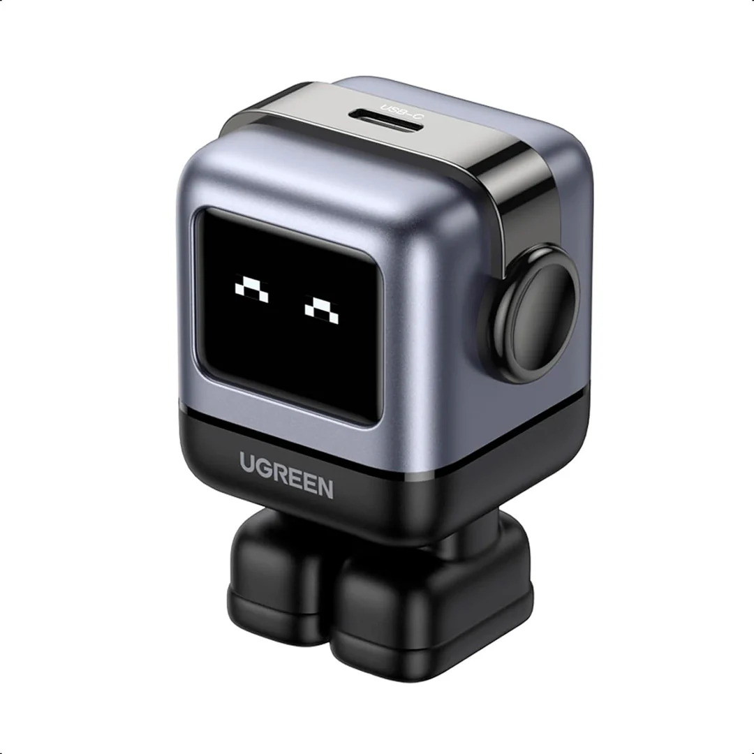 CARGADOR PARA CELULAR UGREEN 30W USB-C ROBOT NEGRO - 4