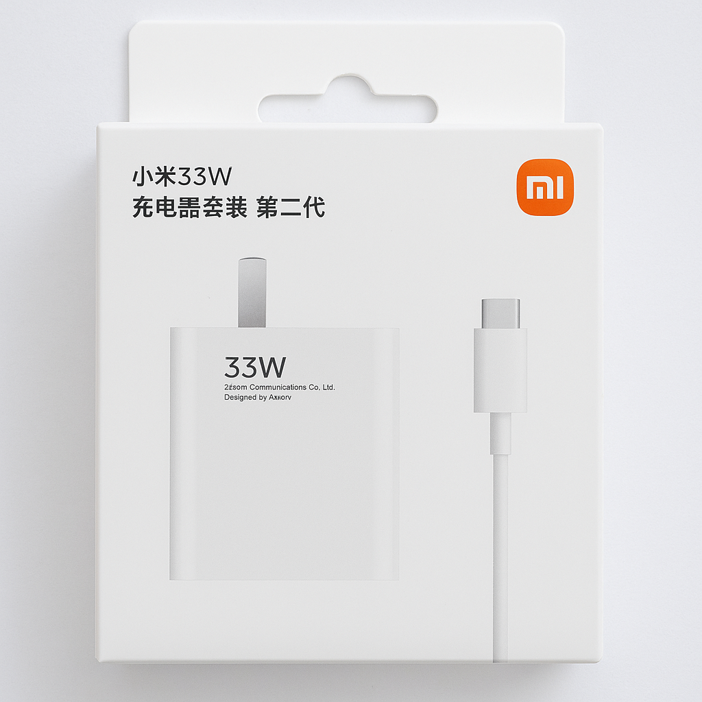 CARGADOR XIAOMI CON CABLE CARGA RÁPIDA 33W - 1