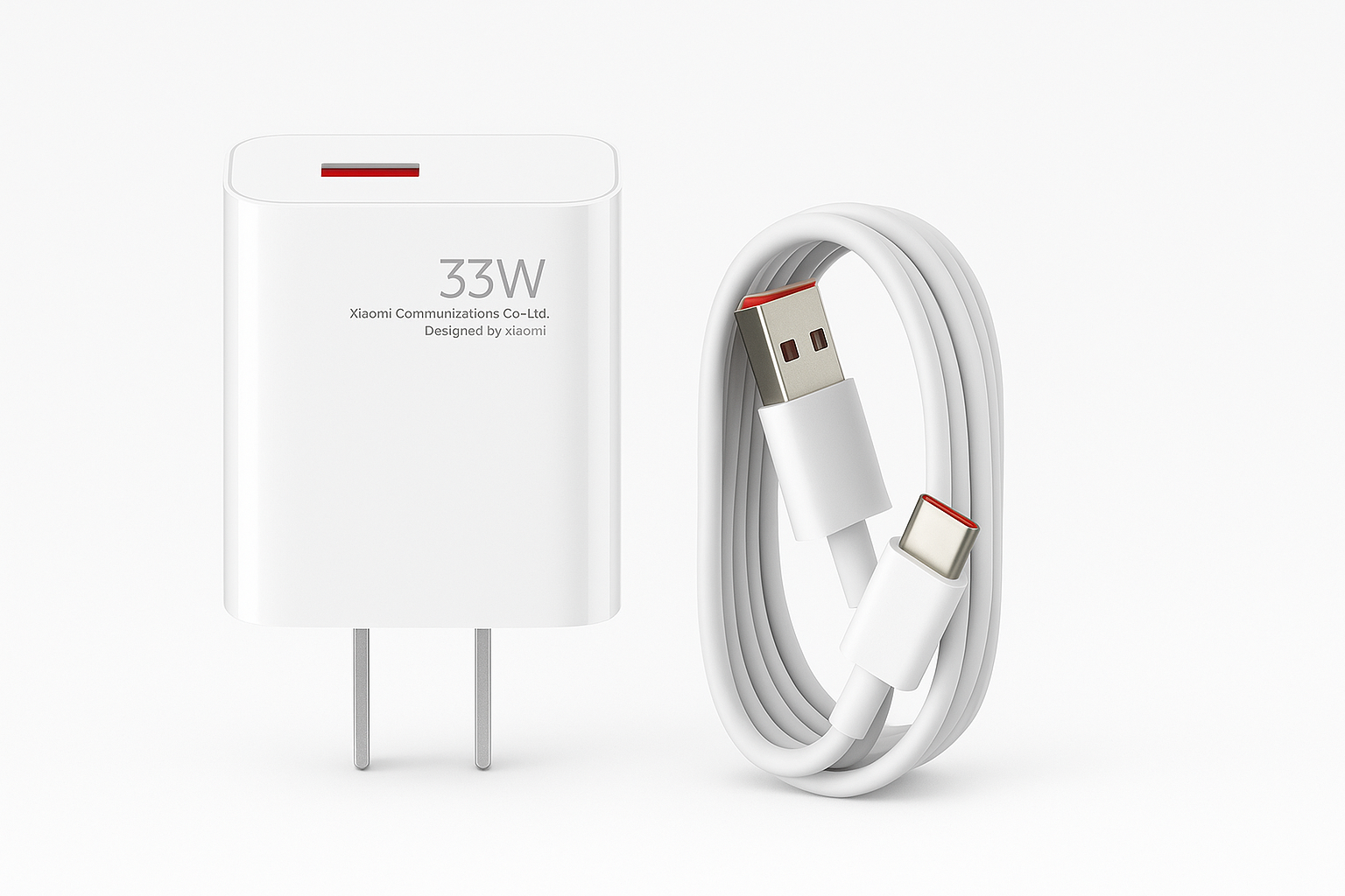 CARGADOR XIAOMI CON CABLE CARGA RÁPIDA 33W - 3