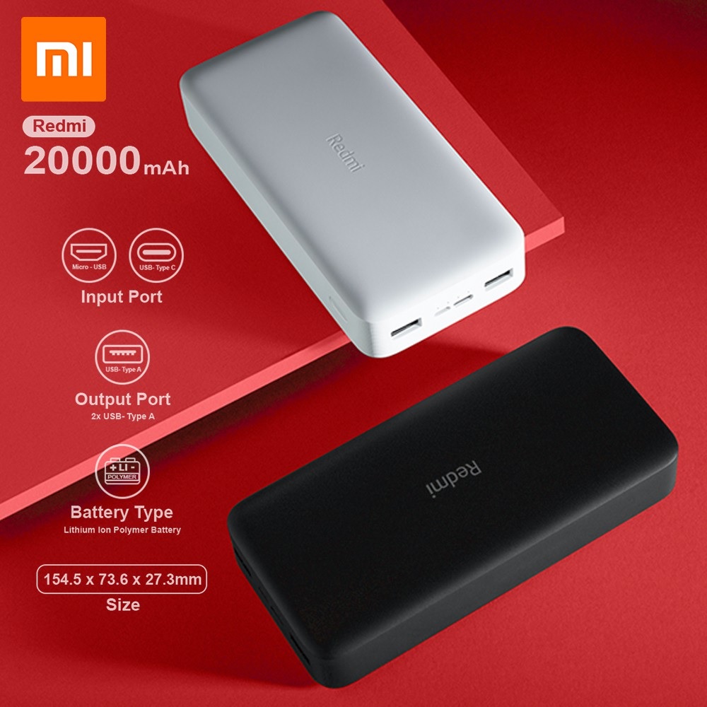 POWER BANK XIAOMI 20000 MAH CARGA RÁPIDA NEGRO - 2