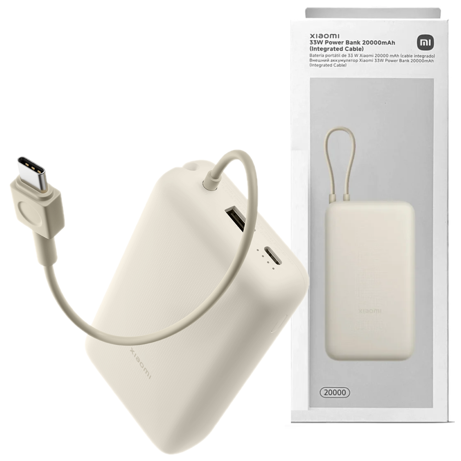 POWER BANK XIAOMI 20000 MAH CARGA RÁPIDA 33W - 1