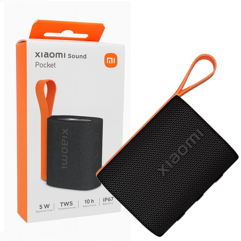 PARLANTE XIAOMI POCKET 5W BLUETOOTH PORTÁTIL NEGRO - 1
