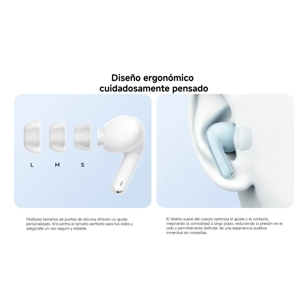 AUDÍFONOS XIAOMI REDMI BUDS 8 LITE BLUETOOTH BLANCO - 2